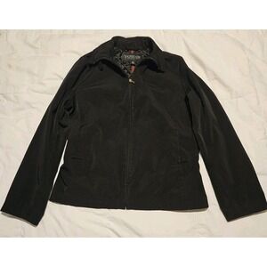 Black Medium Towne Collection Zip Up Jacket
